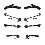 Front Suspension Control Arm And Ball Joint Assembly Steering Tie Rod End Stabilizer Bar Link Kit (8Pc) For Kia Forte Forte5 Koup KTR-103233