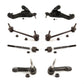 Front Suspension Control Arm And Ball Joint Assembly Steering Tie Rod End Stabilizer Bar Link Kit (8Pc) For Ford F-150 Studs Face The Same Direction KTR-103236