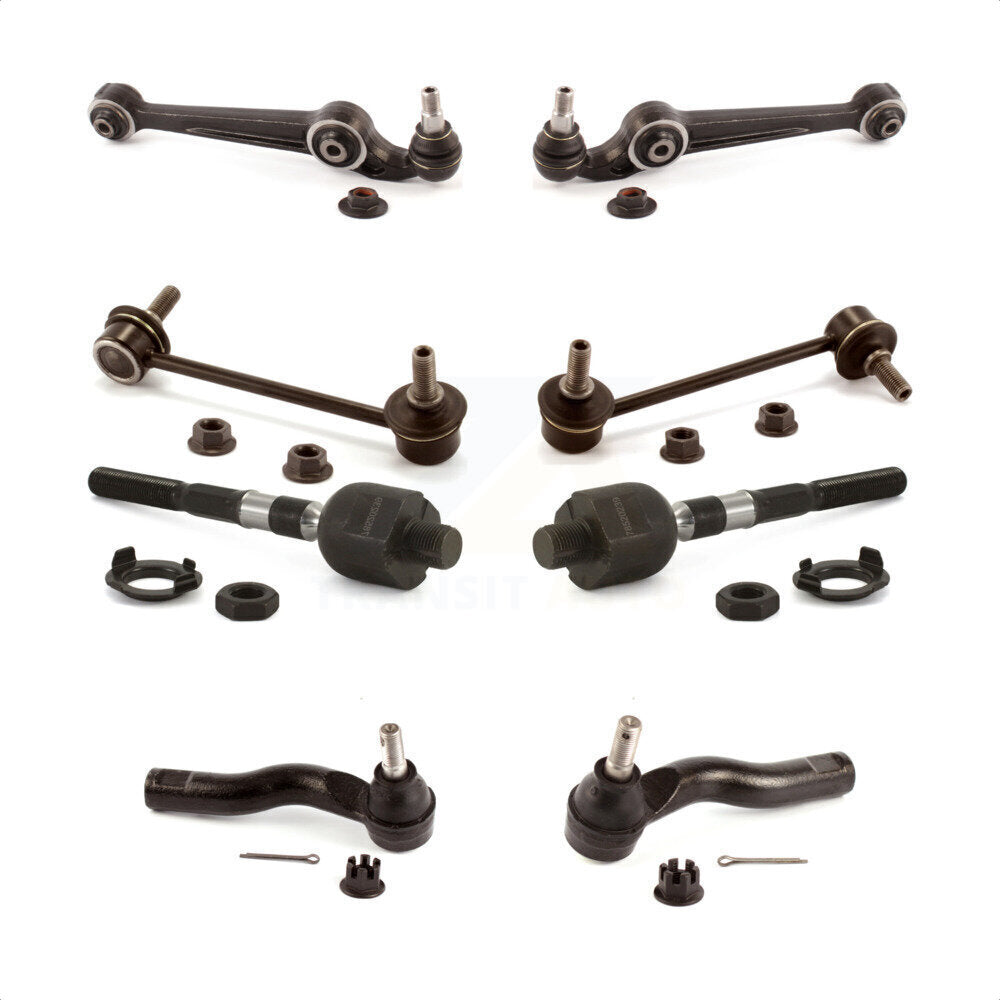 Front Suspension Control Arm And Ball Joint Assembly Steering Tie Rod End Stabilizer Bar Link Kit (8Pc) For Ford Fusion Mercury Milan Lincoln MKZ Zephyr KTR-103253