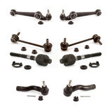 Front Suspension Control Arm And Ball Joint Assembly Steering Tie Rod End Stabilizer Bar Link Kit (8Pc) For Ford Fusion Mercury Milan Lincoln MKZ Zephyr KTR-103253