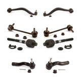 Front Suspension Control Arm And Ball Joint Assembly Steering Tie Rod End Stabilizer Bar Link Kit (8Pc) For Ford Fusion Mercury Milan Lincoln MKZ Zephyr KTR-103257