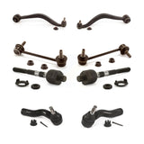 Front Suspension Control Arm And Ball Joint Assembly Steering Tie Rod End Stabilizer Bar Link Kit (8Pc) For 2010 Ford Fusion 3.5L KTR-103258