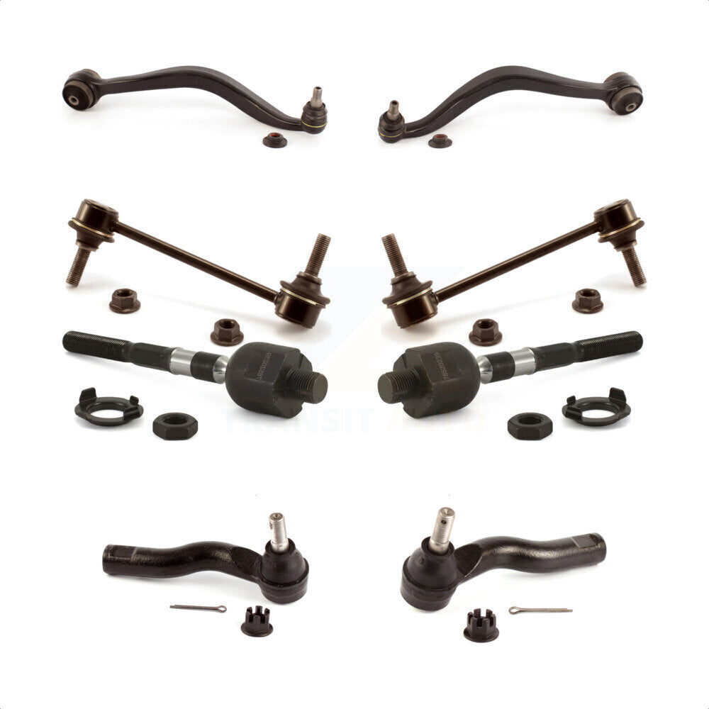 Front Suspension Control Arm And Ball Joint Assembly Steering Tie Rod End Stabilizer Bar Link Kit (8Pc) For Lincoln MKZ KTR-103260