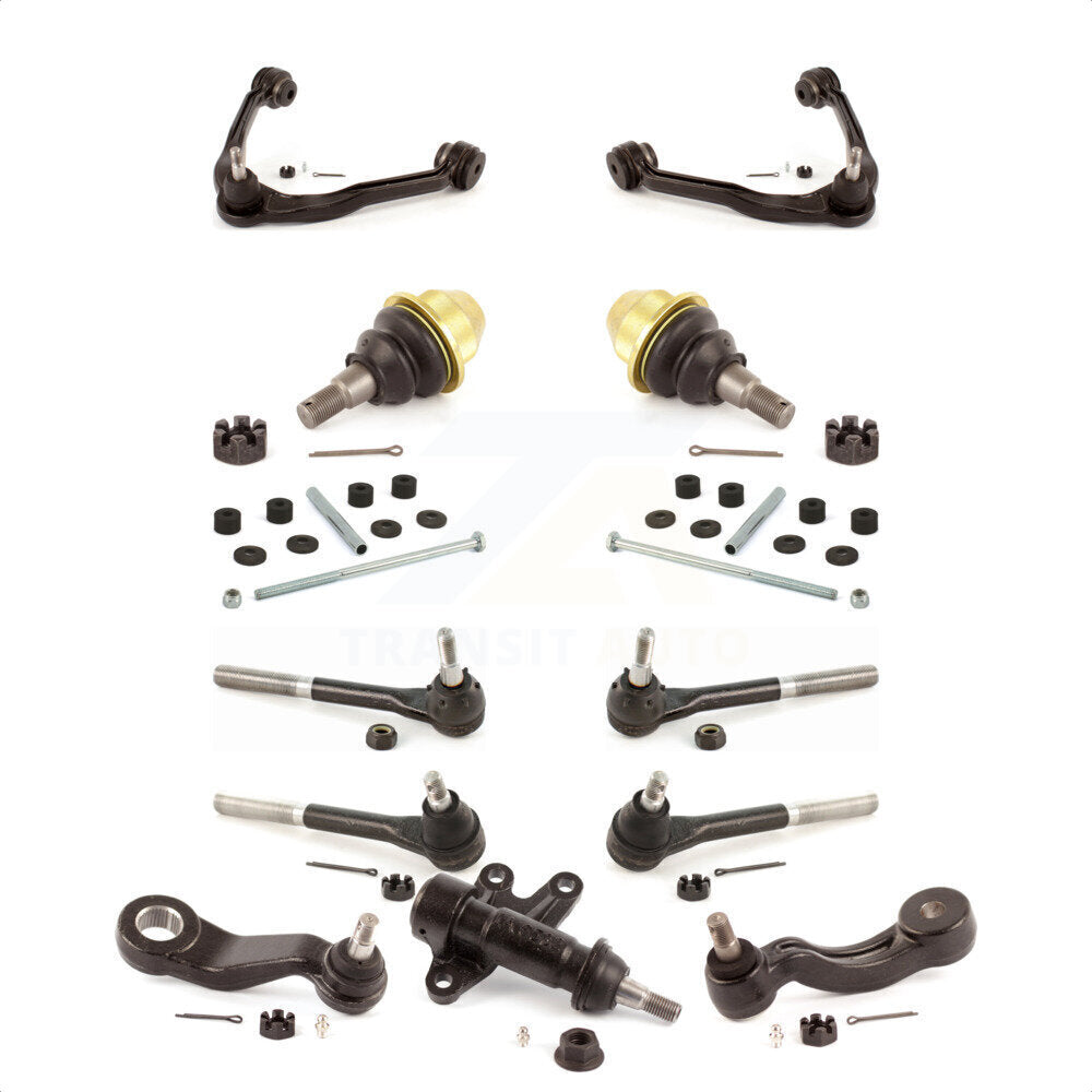 Front Control Arms Assembly And Lower Ball Joints Tie Rods Link Sway Bar Suspension Kit (13Pc) For 2000 GMC Yukon 5.7L Without Frame Bracket KTR-103414