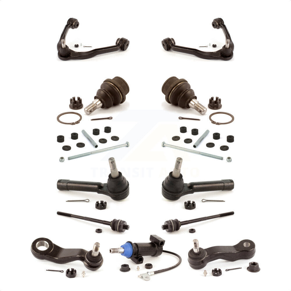 Front Control Arms Assembly And Lower Ball Joints Tie Rods Link Sway Bar Suspension Kit (13Pc) For Chevrolet Silverado 1500 GMC Tahoe Sierra Suburban Yukon XL Avalanche Cadillac Classic Escalade ESV EXT Without Frame Bracket KTR-103432