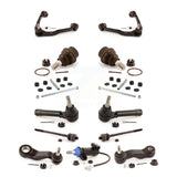 Front Control Arms Assembly And Lower Ball Joints Tie Rods Link Sway Bar Suspension Kit (13Pc) For Chevrolet Silverado 1500 GMC Tahoe Sierra Suburban Yukon XL Avalanche Cadillac Classic Escalade ESV EXT Without Frame Bracket KTR-103432