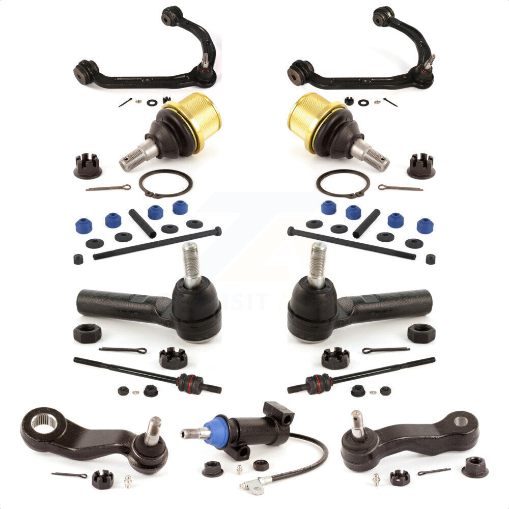 Front Control Arms Assembly And Lower Ball Joints Tie Rods Link Sway Bar Suspension Kit (13Pc) For GMC Savana 3500 Chevrolet Express 2500 Without Frame Bracket KTR-103454
