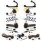 Front Control Arms Assembly And Lower Ball Joints Tie Rods Link Sway Bar Suspension Kit (13Pc) For GMC Savana 3500 2500 3 Groove Spline KTR-103455
