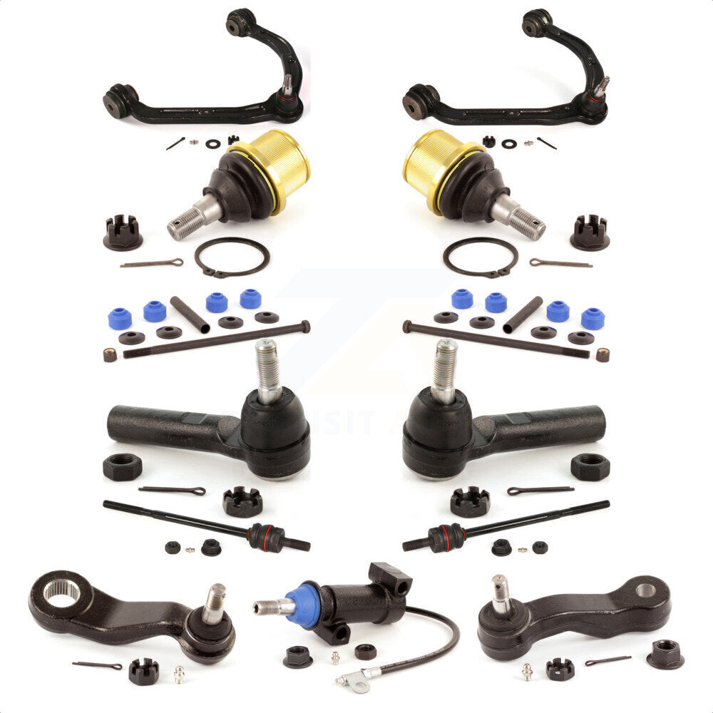 Front Control Arms Assembly And Lower Ball Joints Tie Rods Link Sway Bar Suspension Kit (13Pc) For Chevrolet Express 3500 GMC Savana 2500 Without Frame Bracket KTR-103456