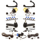Front Control Arms Assembly And Lower Ball Joints Tie Rods Link Sway Bar Suspension Kit (13Pc) For GMC Savana 3500 2500 3 Groove Spline KTR-103457