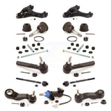 Front Control Arms Assembly And Tie Rods Link Sway Bar Upper Ball Joints Suspension Kit (13Pc) For 2007-2007 Chevrolet Silverado 1500 Classic GMC Sierra Without Frame Bracket RWD with Coil front springs Rack steering type KTR-103460