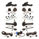 Front Control Arms Assembly And Tie Rods Link Sway Bar Upper Ball Joints Suspension Kit (13Pc) For 2007-2007 Chevrolet Silverado 1500 Classic GMC Sierra Without Frame Bracket RWD with Coil front springs Gear steering type KTR-103462