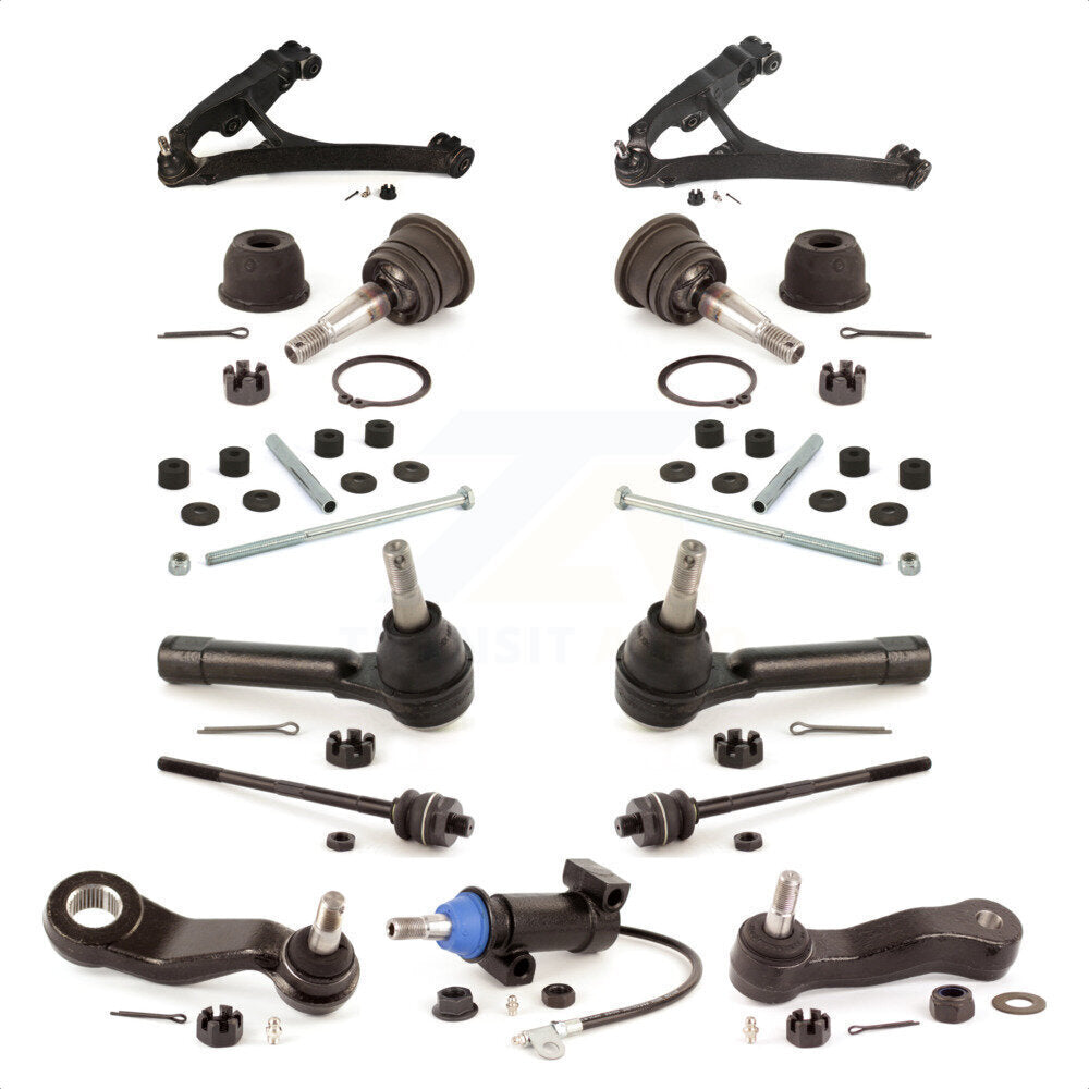 Front Control Arms Assembly And Tie Rods Link Sway Bar Upper Ball Joints Suspension Kit (13Pc) For Chevrolet Silverado 1500 GMC Sierra Avalanche KTR-103475