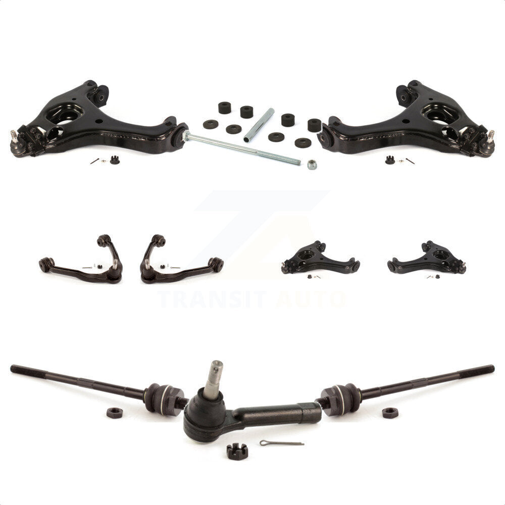 Front Control Arms Assembly And Lower Ball Joints Tie Rods Link Sway Bar Suspension Kit (10Pc) For Chevrolet Silverado 1500 GMC Sierra Classic KTR-103491