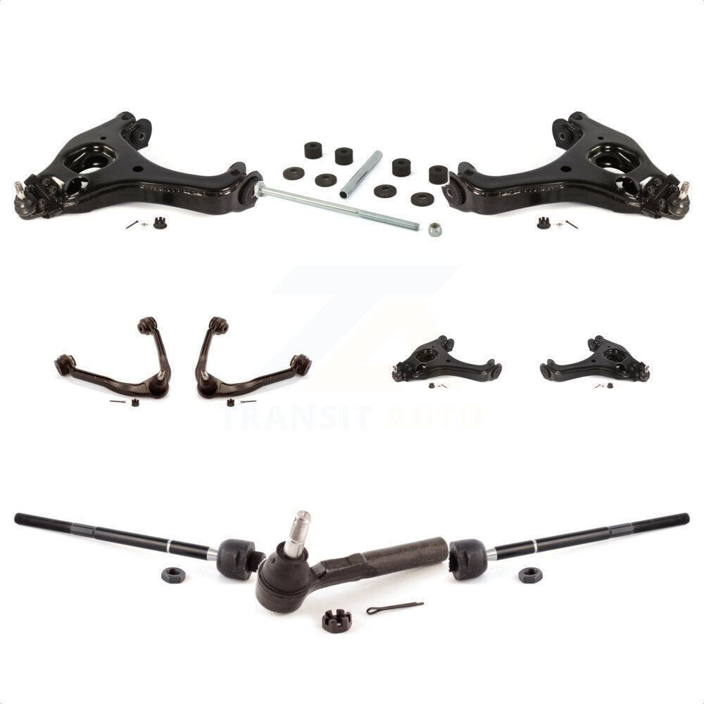 Front Control Arms Assembly And Lower Ball Joints Tie Rods Link Sway Bar Suspension Kit (10Pc) For Chevrolet Silverado 1500 GMC Sierra Classic KTR-103503