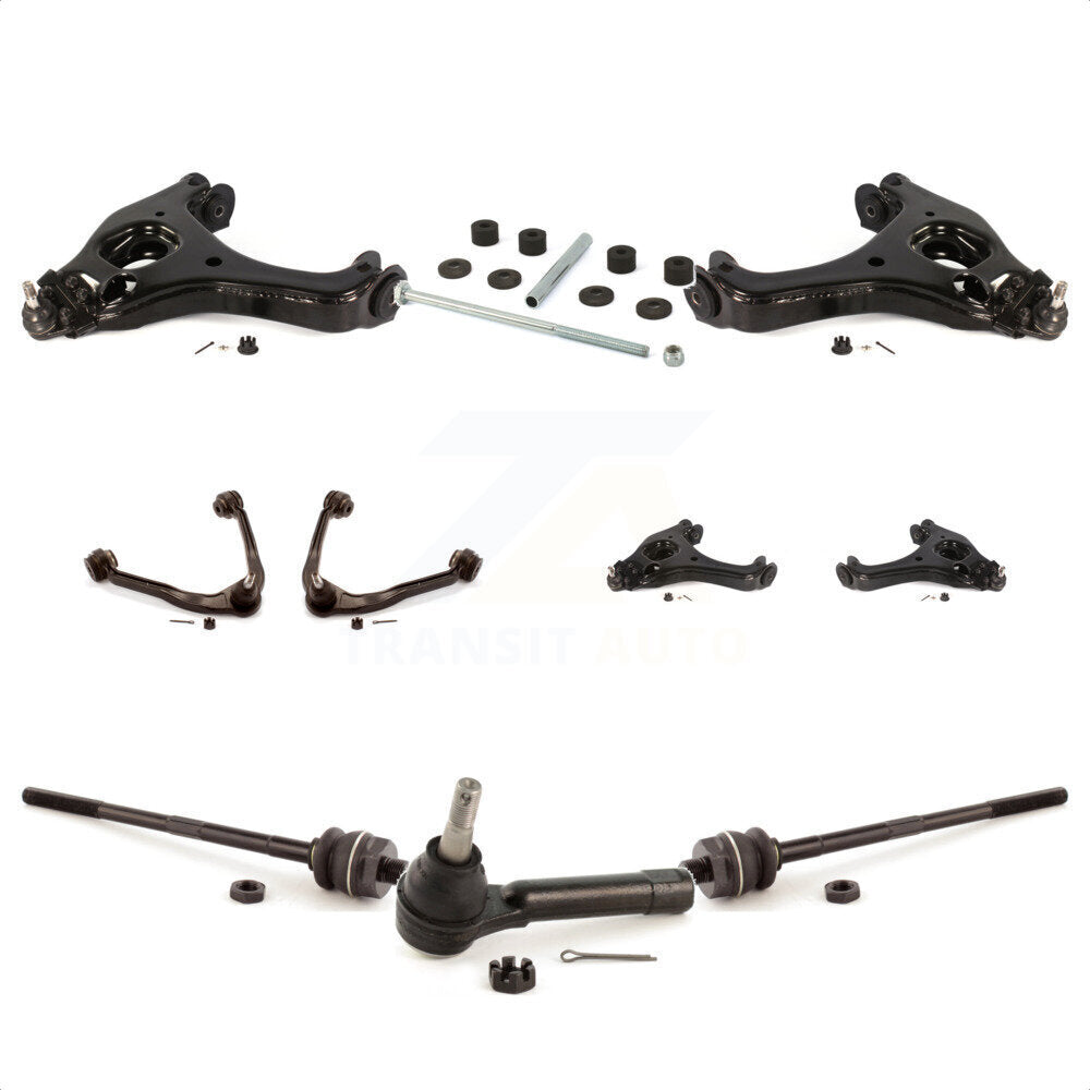 Front Control Arms Assembly And Lower Ball Joints Tie Rods Link Sway Bar Suspension Kit (10Pc) For Chevrolet Silverado 1500 GMC Sierra Classic KTR-103505