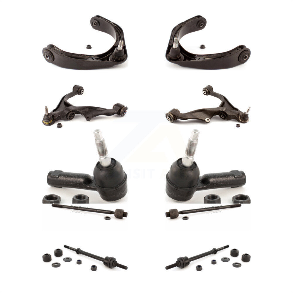 Front Control Arms Assembly And Lower Ball Joints Tie Rods Link Sway Bar Suspension Kit (10Pc) For 2006-2008 Dodge Ram 1500 4WD With 5 Lug Wheels KTR-103515