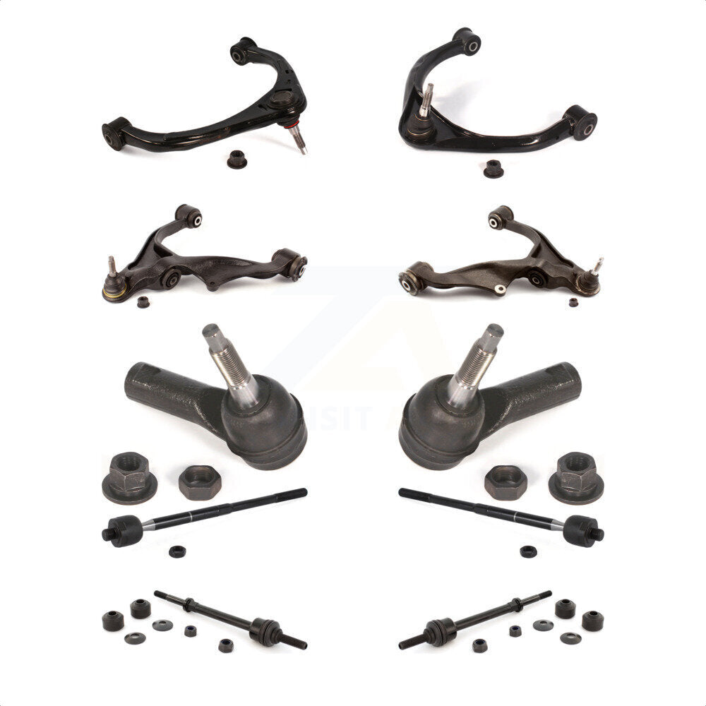 Front Control Arms Assembly And Lower Ball Joints Tie Rods Link Sway Bar Suspension Kit (10Pc) For Ram 1500 Classic KTR-103517