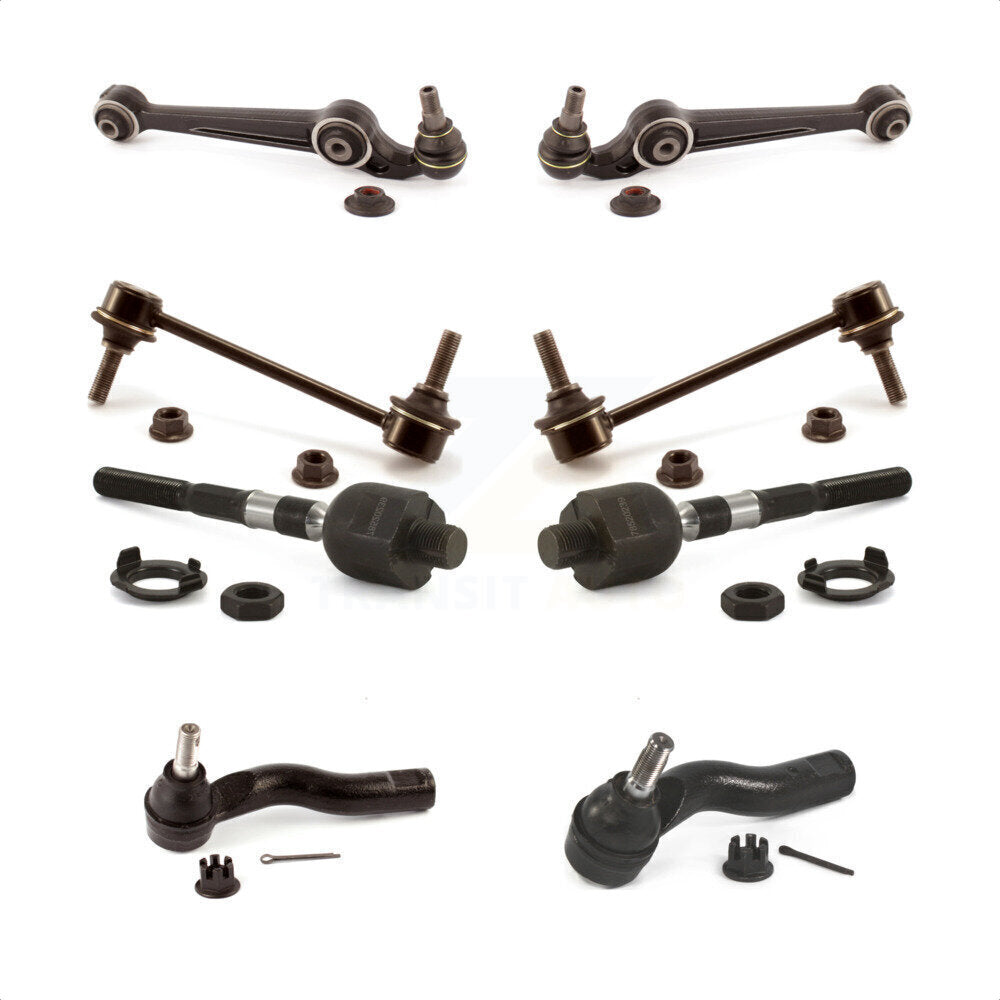 Front Suspension Control Arm And Ball Joint Assembly Steering Tie Rod End Stabilizer Bar Link Kit (8Pc) For 2010 Lincoln MKZ KTR-103680