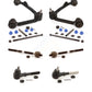 Front Suspension Control Arm And Ball Joint Assembly Steering Tie Rod End Stabilizer Bar Link Kit (8Pc) For 1998-2001 Ford F-150 4WD KTR-103682