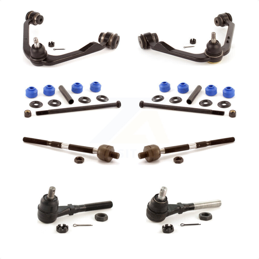 Front Suspension Control Arm And Ball Joint Assembly Steering Tie Rod End Stabilizer Bar Link Kit (8Pc) For 1998-2001 Ford F-150 RWD KTR-103685