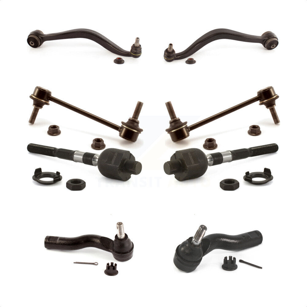 Front Suspension Control Arm And Ball Joint Assembly Steering Tie Rod End Stabilizer Bar Link Kit (8Pc) For 2010 Lincoln MKZ KTR-103707