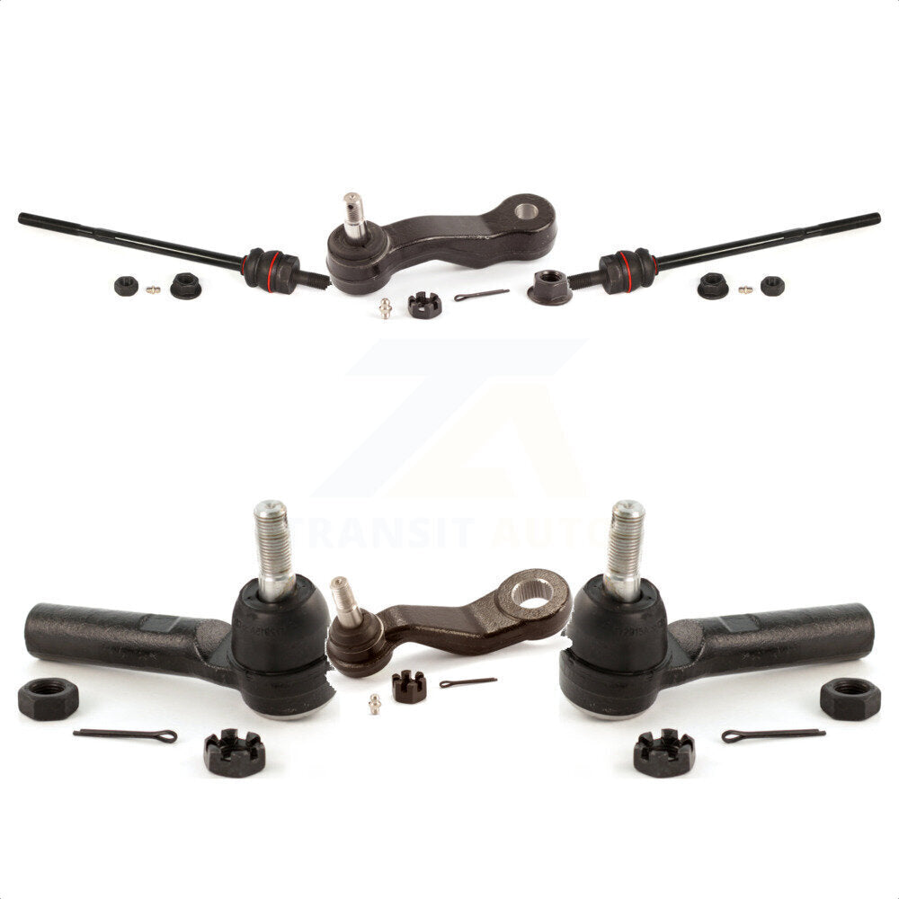 Front Steering Tie Rod End Ball Joints Idler Arm Pitman Kit For 2018-2019 GMC Savana 3500 2500 3 Groove Spline KTR-103958