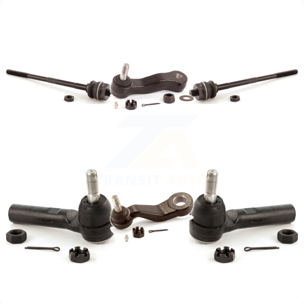Front Steering Tie Rod End Ball Joints Idler Arm Pitman Kit For 2007-2007 Chevrolet Silverado 2500 HD Classic GMC Sierra 3500 1500 3 Groove Spline KTR-103962