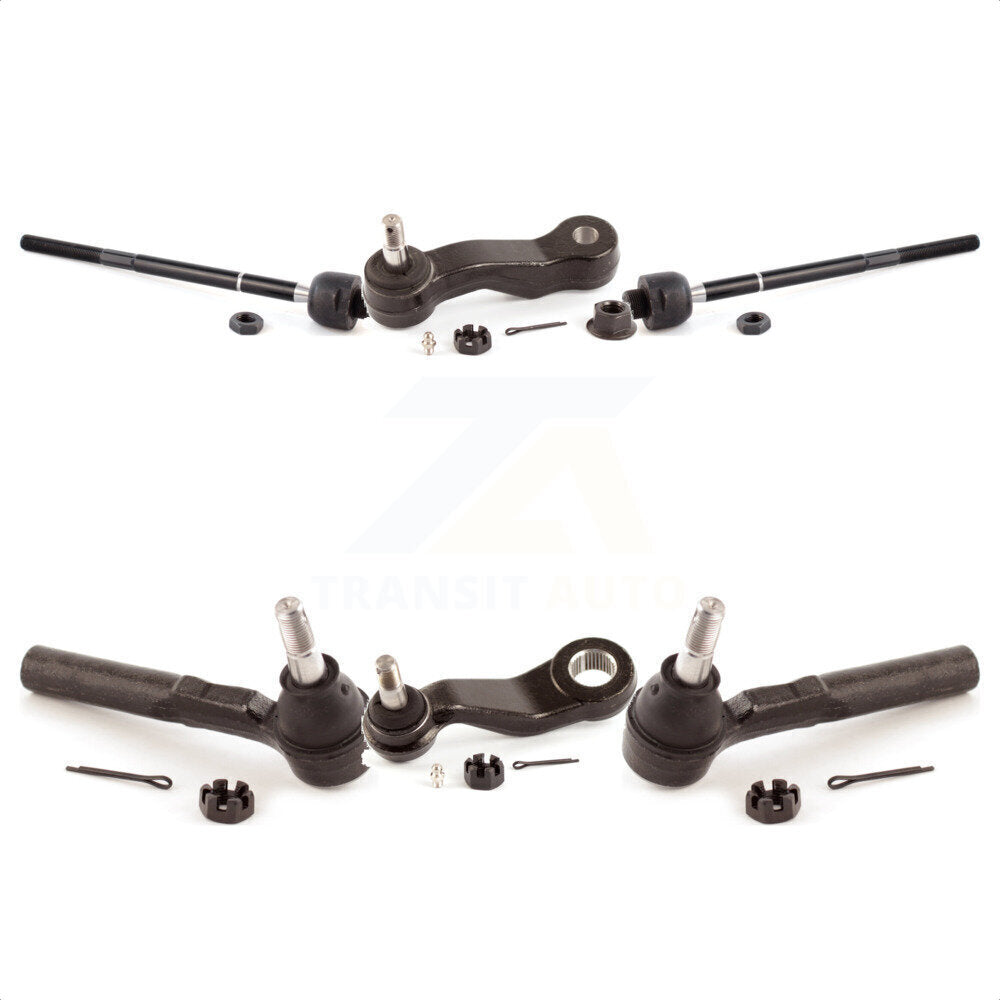 Front Steering Tie Rod End Ball Joints Idler Arm Pitman Kit For 2007-2007 Chevrolet Silverado 1500 Classic GMC Sierra Without Frame Bracket Rack steering type KTR-103969