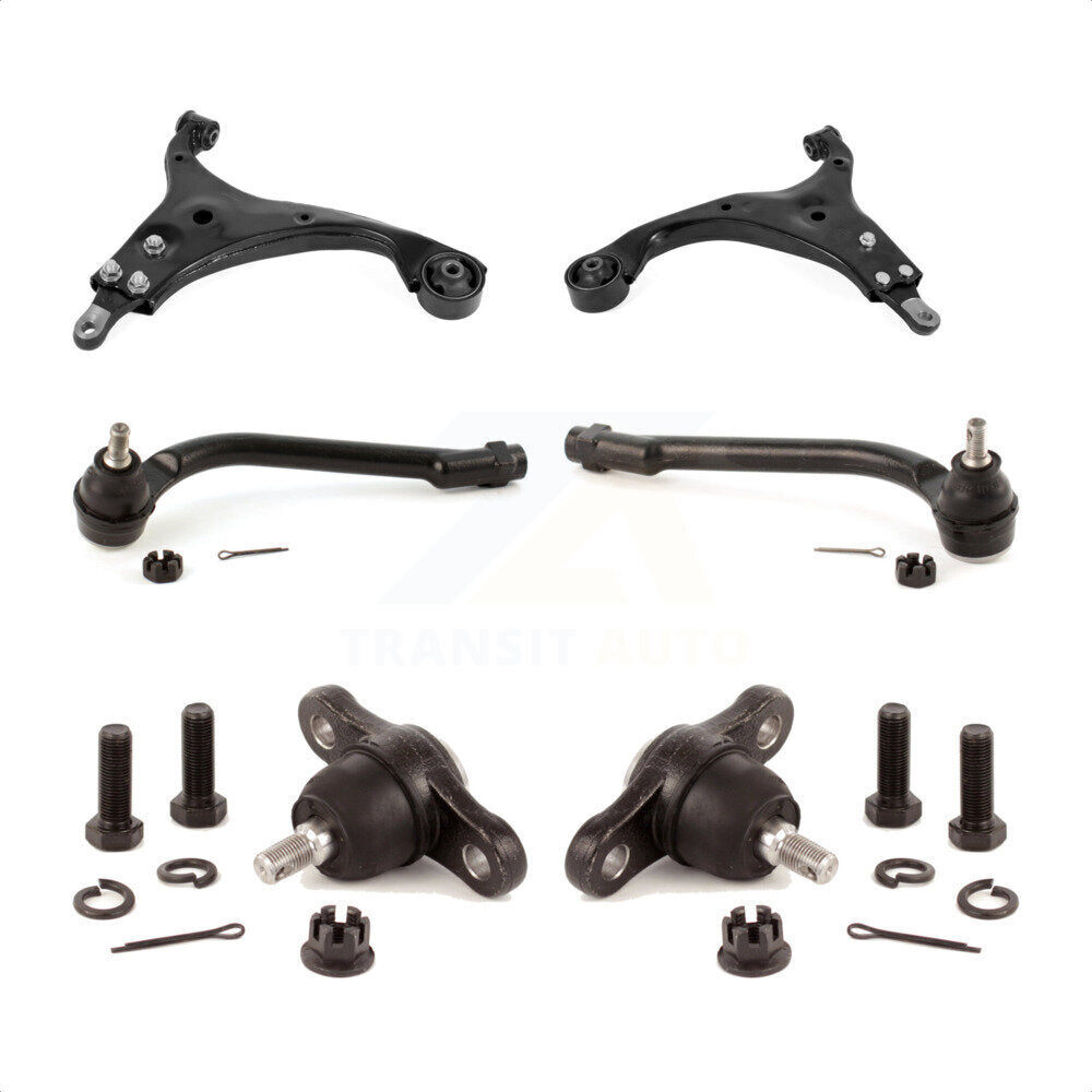 Front Suspension Control Arm With Tie Rod End And Ball Joint Kit (6Pc) For Hyundai Elantra KTR-103990