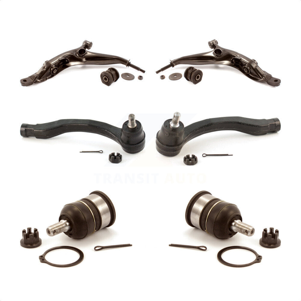 Front Suspension Control Arm With Tie Rod End And Ball Joint Kit (6Pc) For 1997-2001 Honda CR-V KTR-103999