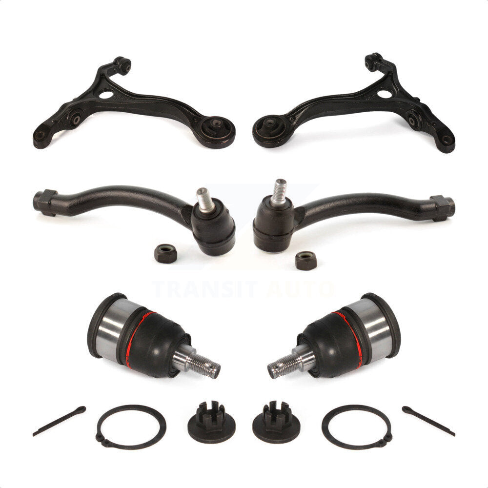 Front Suspension Control Arm With Tie Rod End And Ball Joint Kit (6Pc) For 2004-2007 Acura TL KTR-104001