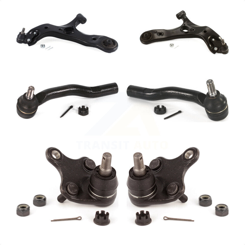 Front Suspension Control Arm With Tie Rod End And Ball Joint Kit (6Pc) For Scion xB Toyota Corolla iM KTR-104004