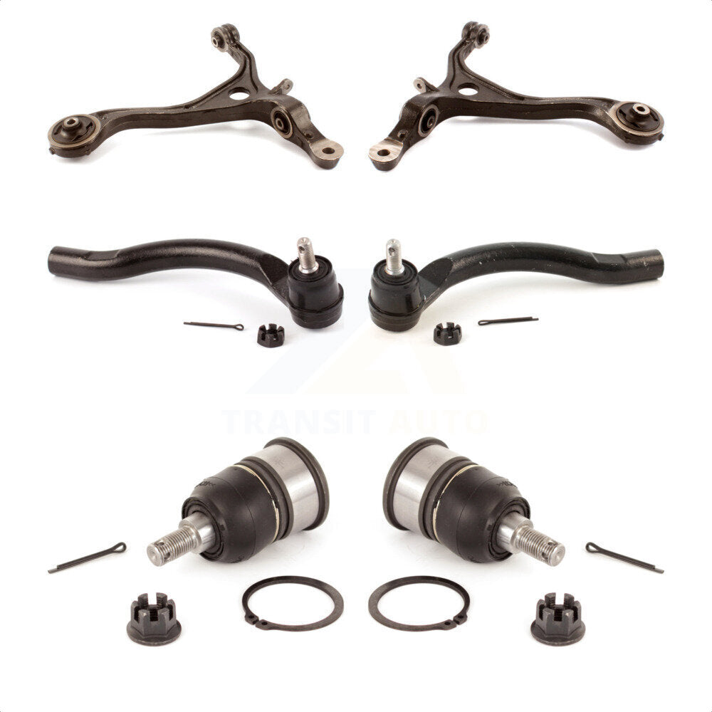 Front Suspension Control Arm With Tie Rod End And Ball Joint Kit (6Pc) For Honda Accord Acura TSX KTR-104005