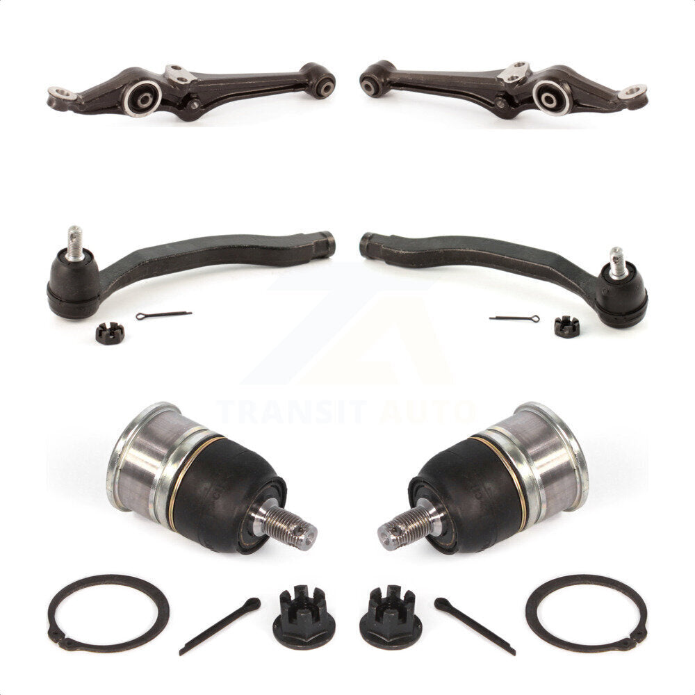 Front Suspension Control Arm With Tie Rod End And Ball Joint Kit (6Pc) For Honda Accord Acura TL CL KTR-104006