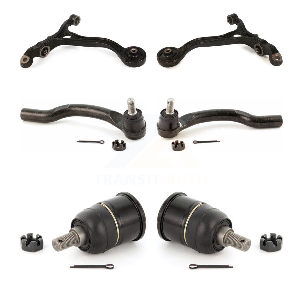 Front Suspension Control Arm With Tie Rod End And Ball Joint Kit (6Pc) For Honda Accord Acura TSX KTR-104012
