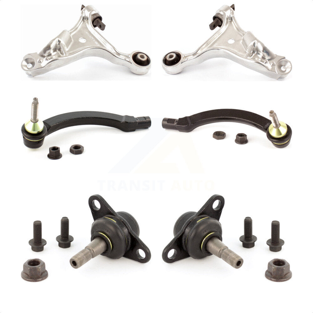 Front Suspension Control Arm With Tie Rod End And Ball Joint Kit (6Pc) For 2007 Volvo S60 FWD From Chassis VIN #626502 KTR-104015