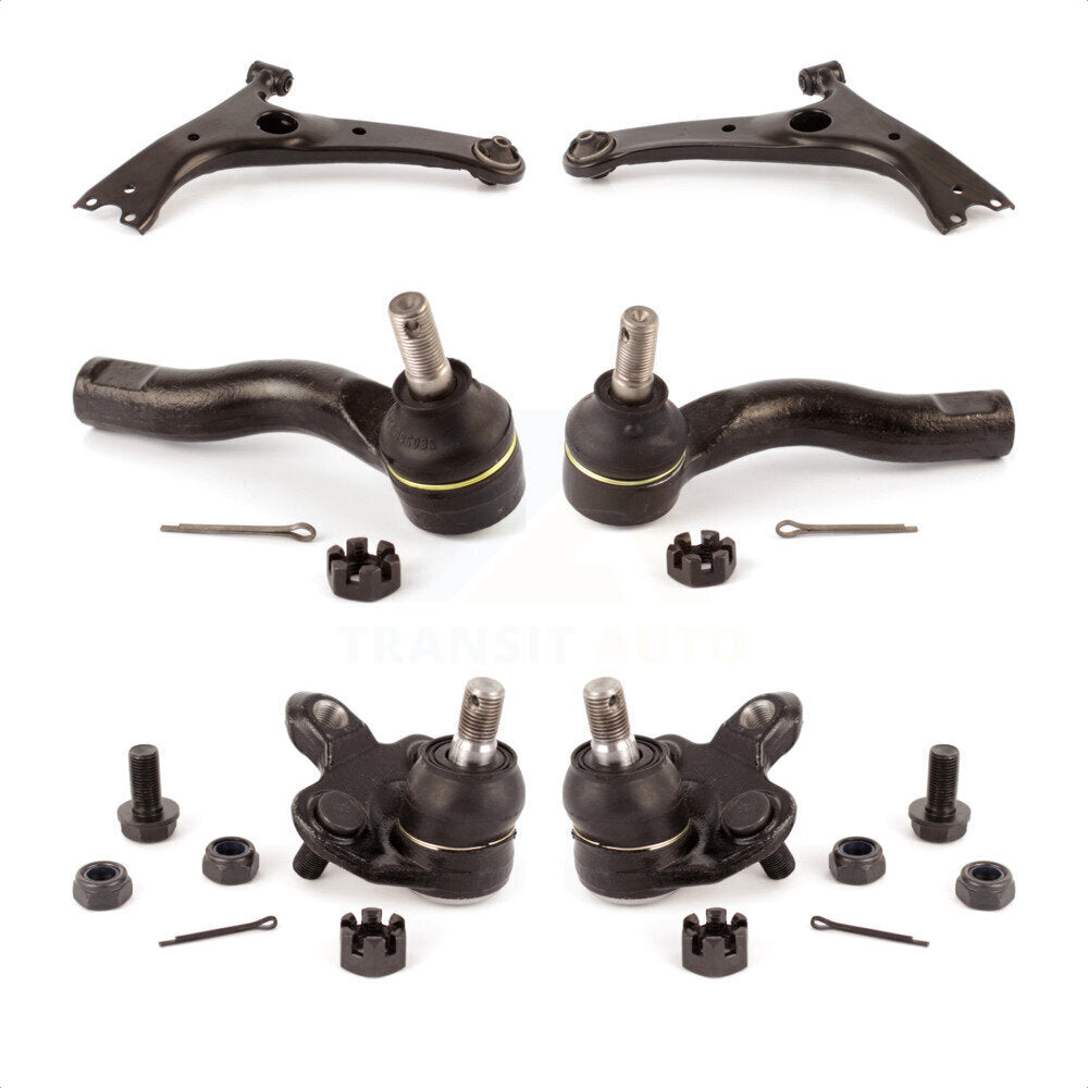 Front Suspension Control Arm With Tie Rod End And Ball Joint Kit (6Pc) For Toyota RAV4 KTR-104016