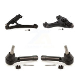 Front Suspension Control Arm Assembly And Tie Rod End Kit For 2005 Chevrolet Silverado 1500 RWD with Torsion Bar front springs Gear steering type KTR-104034