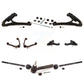Front Control Arms Assembly And Lower Ball Joints Tie Rods Link Sway Bar Suspension Kit (10Pc) For 2005 Chevrolet Silverado 1500 RWD with Torsion front springs Rack steering type KTR-104073