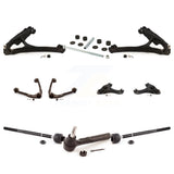 Front Control Arms Assembly And Lower Ball Joints Tie Rods Link Sway Bar Suspension Kit (10Pc) For 2005 Chevrolet Silverado 1500 RWD with Torsion front springs Rack steering type KTR-104073
