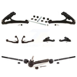 Front Control Arms Assembly And Lower Ball Joints Tie Rods Link Sway Bar Suspension Kit (10Pc) For 2005 Chevrolet Silverado 1500 RWD with Torsion front springs Rack steering type KTR-104075