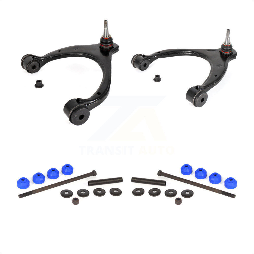 Front Suspension Control Arm And Ball Joint Assembly Stabilizer Bar Link Kit For Chevrolet Silverado 1500 GMC Sierra Tahoe Yukon Cadillac XL Suburban Escalade ESV LD Limited With Aluminum Steering Knuckles KTR-104106