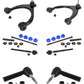 Front Suspension Control Arm And Ball Joint Assembly Steering Tie Rod End Stabilizer Bar Link Kit (8Pc) For Chevrolet Silverado 1500 GMC Sierra Tahoe Yukon Cadillac XL Suburban Escalade ESV LD Limited With Aluminum Knuckles KTR-104137