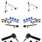 Front Suspension Control Arm And Ball Joint Assembly Steering Tie Rod End Stabilizer Bar Link Kit (8Pc) For Chevrolet Silverado 1500 GMC Sierra Tahoe Yukon Suburban Cadillac XL Escalade ESV KTR-104141