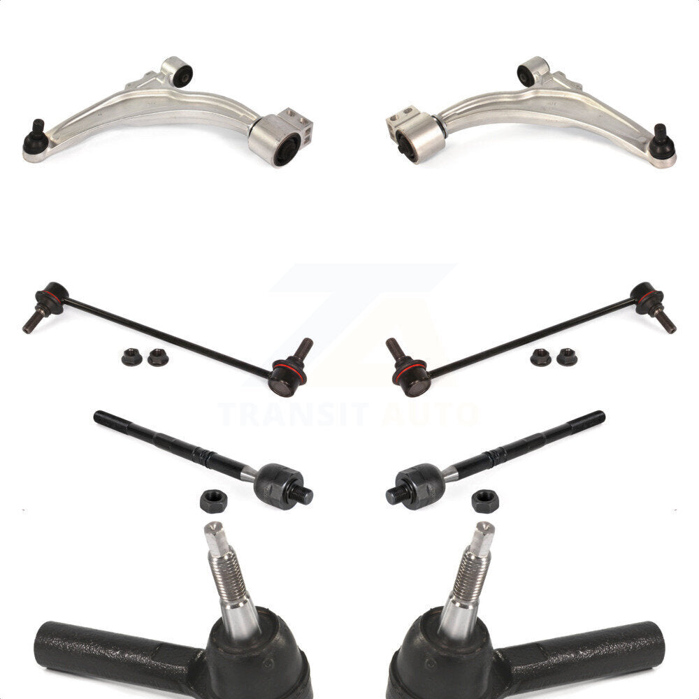 Front Suspension Control Arm And Ball Joint Assembly Steering Tie Rod End Stabilizer Bar Link Kit (8Pc) For Chevrolet Cruze Buick Verano Limited Volt KTR-104145