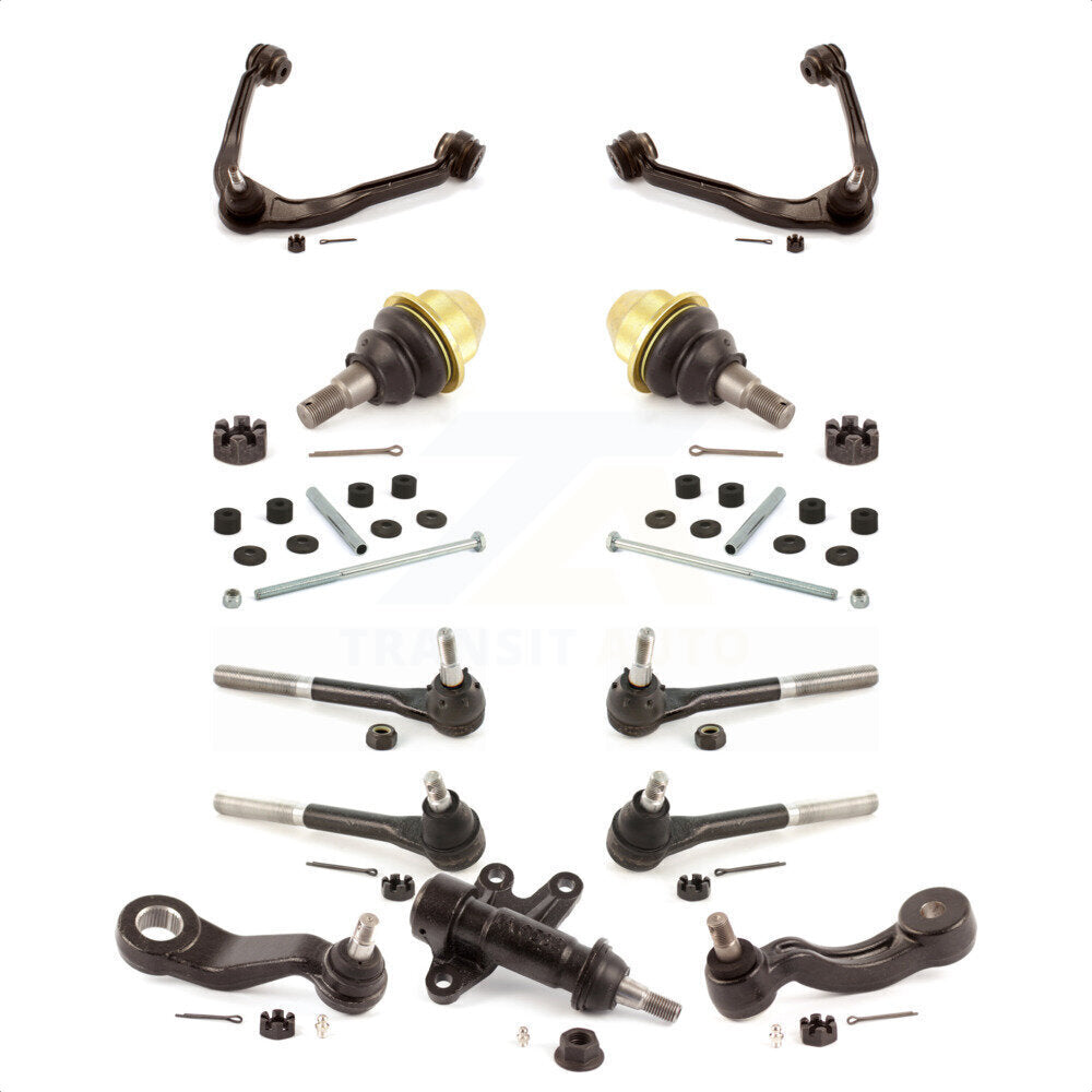 Front Control Arms Assembly And Lower Ball Joints Tie Rods Link Sway Bar Suspension Kit (13Pc) For 2000 GMC Yukon 5.7L Without Frame Bracket KTR-104175