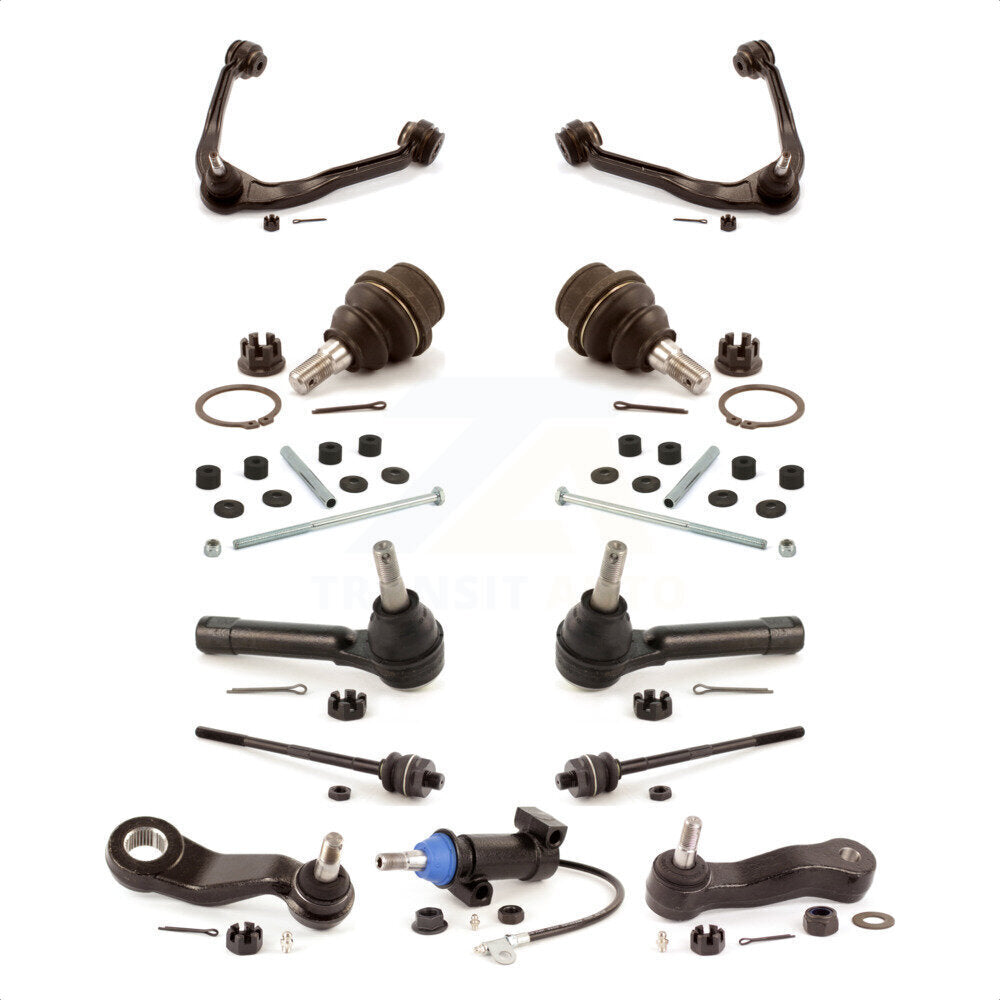 Front Control Arms Assembly And Lower Ball Joints Tie Rods Link Sway Bar Suspension Kit (13Pc) For Chevrolet Silverado 1500 GMC Sierra Without Frame Bracket KTR-104178