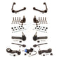 Front Control Arms Assembly And Lower Ball Joints Tie Rods Link Sway Bar Suspension Kit (13Pc) For 2007-2007 Chevrolet Silverado 1500 Classic GMC Sierra Without Frame Bracket RWD with Coil front springs Gear steering type KTR-104190