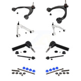 Front Control Arms Assembly And Lower Ball Joints Tie Rods Link Sway Bar Suspension Kit (10Pc) For Chevrolet Silverado 1500 GMC Sierra Cadillac Yukon XL Escalade ESV Suburban With Aluminum Steering Knuckles KTR-104200